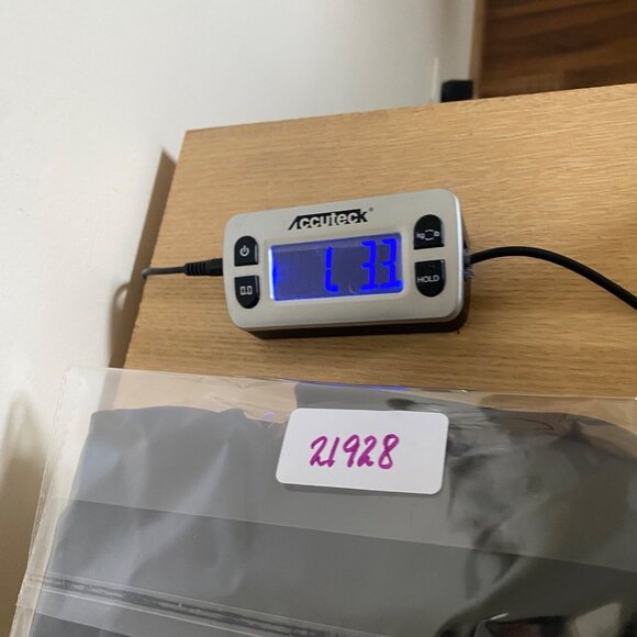 Le Suit Blazer Womens 12 Navy Shimmer Tonal Stripe Button Up Pockets Office Work - Picture 9 of 11